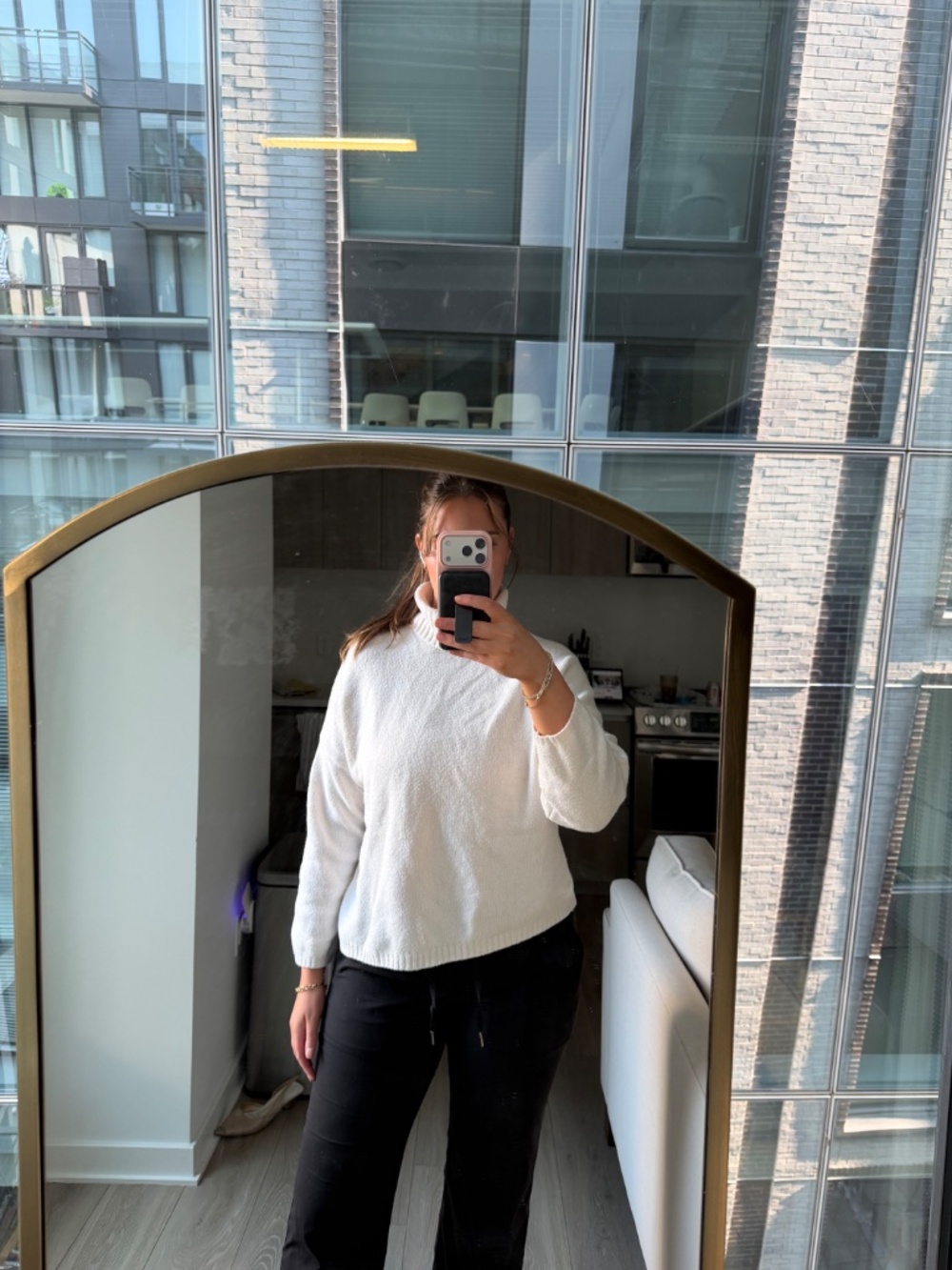 Abercrombie & Fitch Cream Turtle Neck Sweater